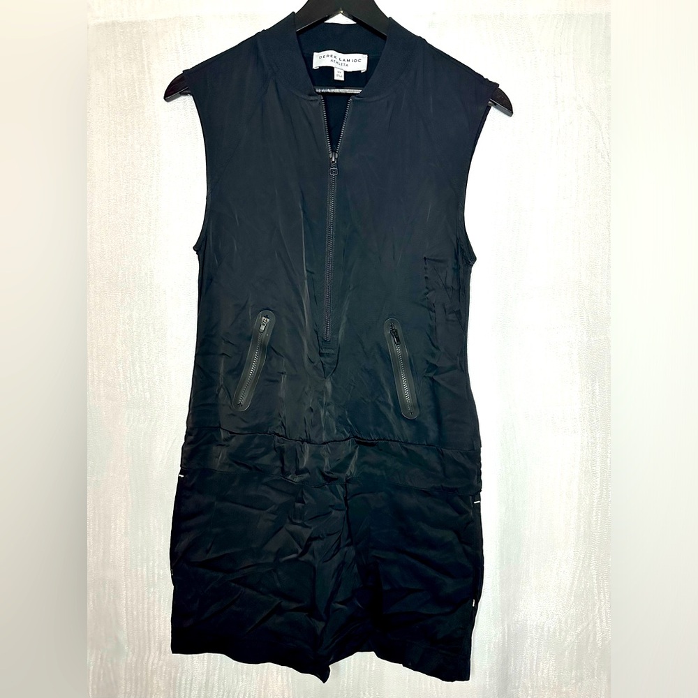 Athleta sleeveless zip up dress - collaboration derek lan - 4 pockets XS womens